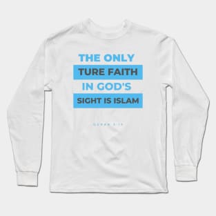 Holy Quran 3:19 Long Sleeve T-Shirt